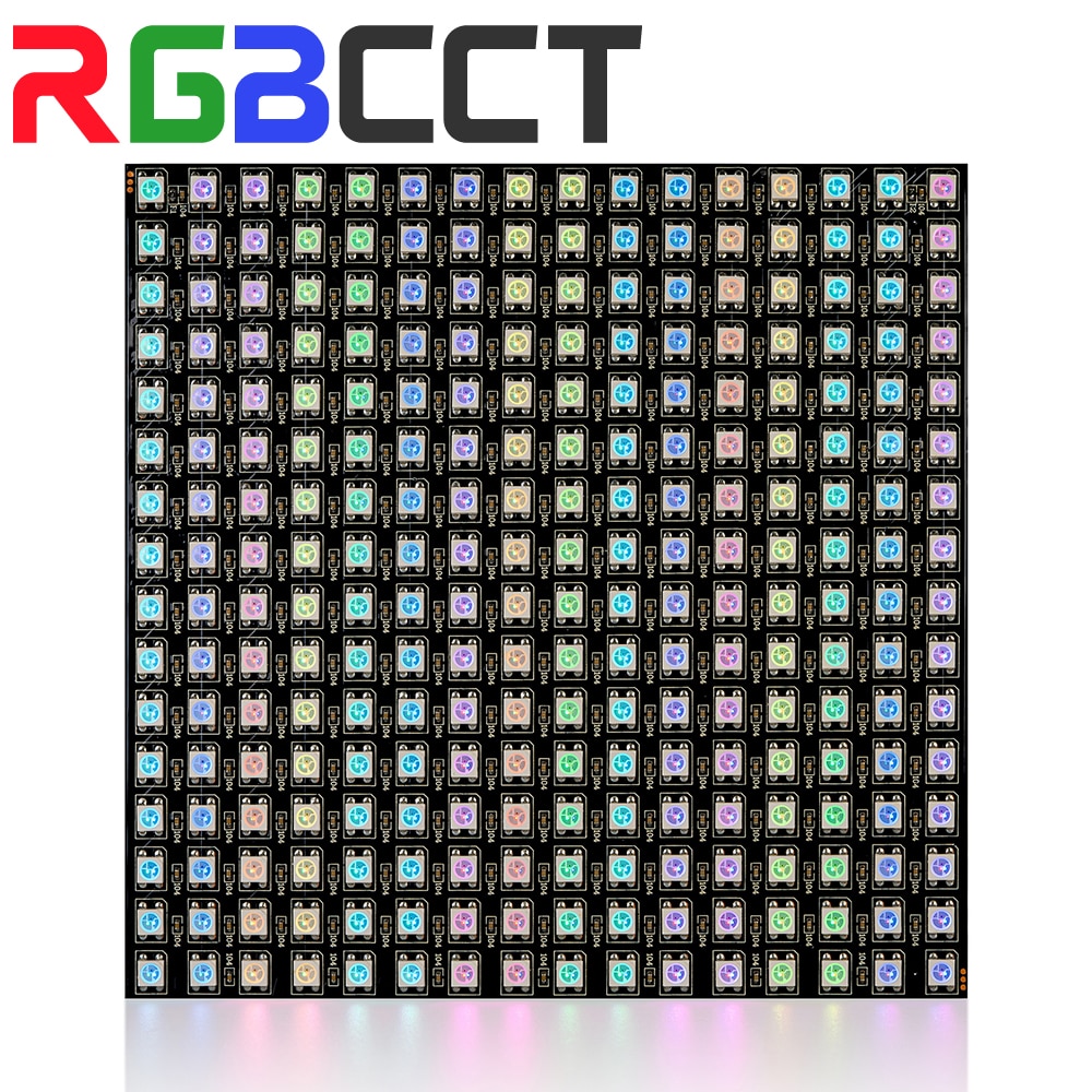 WS2812B RGB ÷ 16x16 8x32 256Led ȼ г Ʈ ũ, Led , WS2812 IC ,  ٷ  ִ DC5V, 1-10 